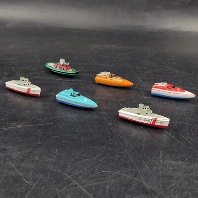 Lote de 6 Micro Máquina Galoob Lanchas Rápidas Barcos Guardia Costera Años 80 De Colección Foto 1 de 4
