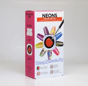 Gelish Art Form Gel 2D - 6 jars - NEON Color Gel Kit - Picture 1 of 4