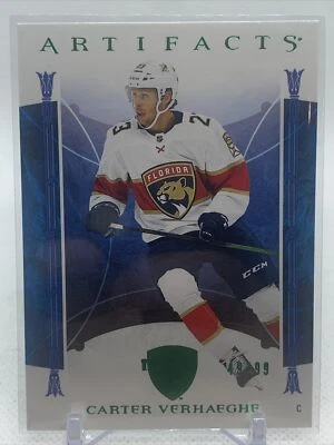 Carter Verhaeghe 2022-23 Upper Deck Artifacts Green #'d /99 - Image 1 of 2