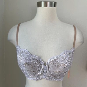 NEW Thirdlove 36B Lavender 24/7 Lace Balconette Bra Underwire - Picture 1 of 7