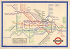 Retro London Underground Tube Map (1933) Poster A0-A1-A2-A3-A4-A5-A6-MAXI 709