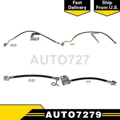 Linha de freio hidráulica de mangueira de freio dianteiro traseiro para Ford F-550 Super Duty 2005-2010 - Imagem 1 de 4