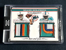 Tua Tagovailoa Tyreek Hill Dual CUSTOM 4 Color Dual Jersey CUSTOM Card Dolphins