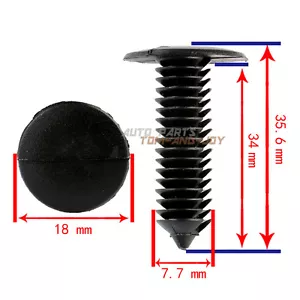 W709002SA For Auveco For Ford Lincoln Fender Retainer Flare Trim Molding Clipx40 - Imagen 1 de 7