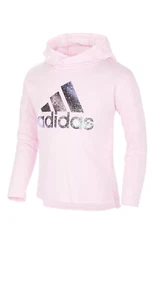 ADIDAS Girls Hooded Shirt Pink Size 6X $30 - Picture 1 of 4