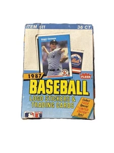 1987 Fleer Baseball Card Wax Box 36 Sealed Packs - Picture 1 of 3