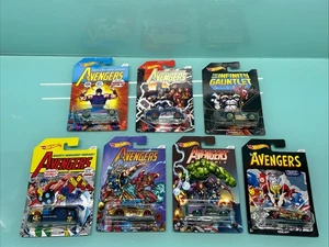 Hot Wheels The Avengers Series 2017 Completo (Juego de 7) Mattel Diecast Cars Nuevo - Imagen 1 de 9