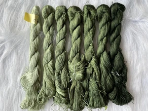 7bundle chinese 100%natural mulberry silk,hand-dyed embroidery silk floss/thread - Picture 1 of 12