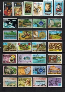 Grenada stamps used on two stock sheets - Bild 1 von 2
