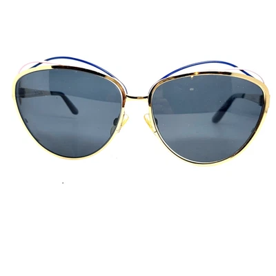 Christian Dior Eyeglasses Frame  Gold Pink Blue Sunglasses Frame 20350 - Image 1 of 4