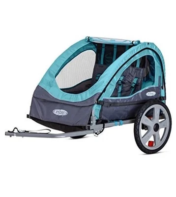 INSTEP SYNC AND TAKE 2 Double SeatBIKE TRAILER PARA CRIANÇAS 12-QE127 - AZUL CLARO - Imagem 1 de 4