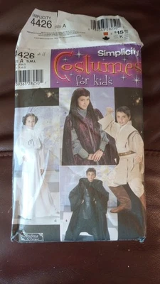Simplicity Sewing Pattern 4426 Halloween Costumes Princess Leia Luke Skywalker - Image 1 of 3