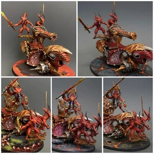 Daemons Of Khorne Skull Cannon Herald Of Khorne On Blood Throne Warhammer AOS - Picture 1 of 30
