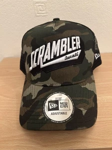 Ducati Scrambler Corse Official MotoGP New Era Trucker Baseball Cap Camo - Picture 1 of 3
