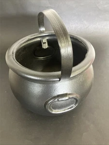 Vintage Union Products 1987 Blasform schwarz Kunststoff Hexe Süßigkeiten Kessel Wasserkocher - Bild 1 von 15