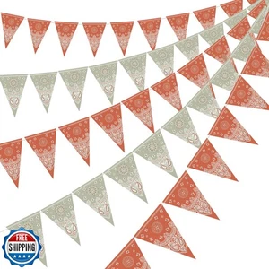 5 Pack Western Cowboy Party Decorations Bandana Pennant Banner Rodeo Decorati - Picture 1 of 5