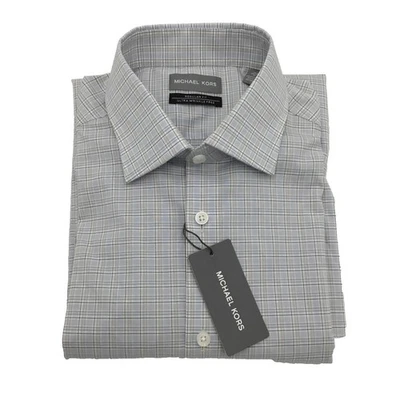 Camisa Michael Kors Ajuste Regular Manga Larga, Gris Multi, M 15.5 34-35 Foto 1 de 2
