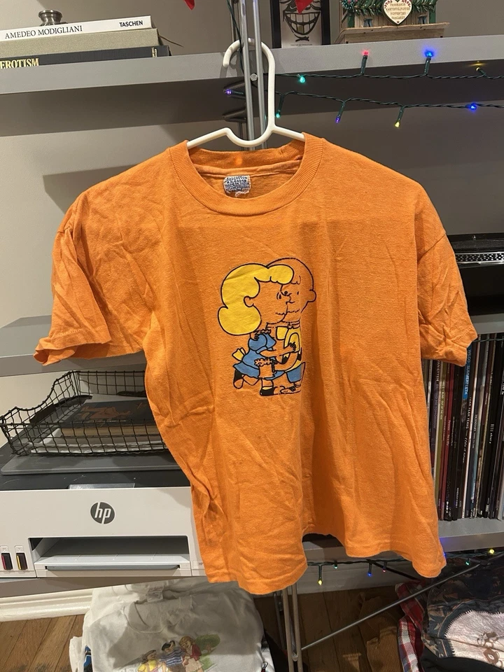 Vintage Snoopy Charlie Brown T Shirt 1970s - Image 1 of 2