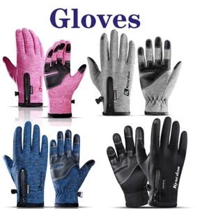 Touchscreen Gloves Cold Winter Men Women Gloves Active Cell Phone Biycle Hunting - Picture 1 of 18