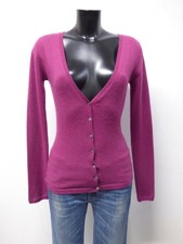 GOSCHE DAMEN STRICKJACKE GR M - DE / LILA & 100%KASCHMIR    ( P 1689 )