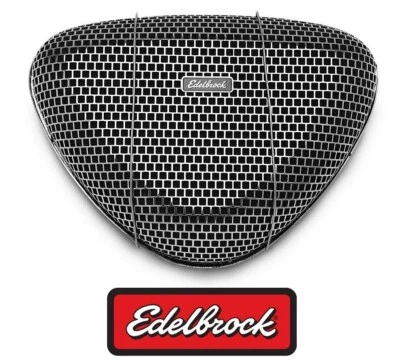 Edelbrock Air Cleaner Assembly 1002 Pro-Flo 1000 Chrome Steel Triangular Filter - Изображение 1 из 3
