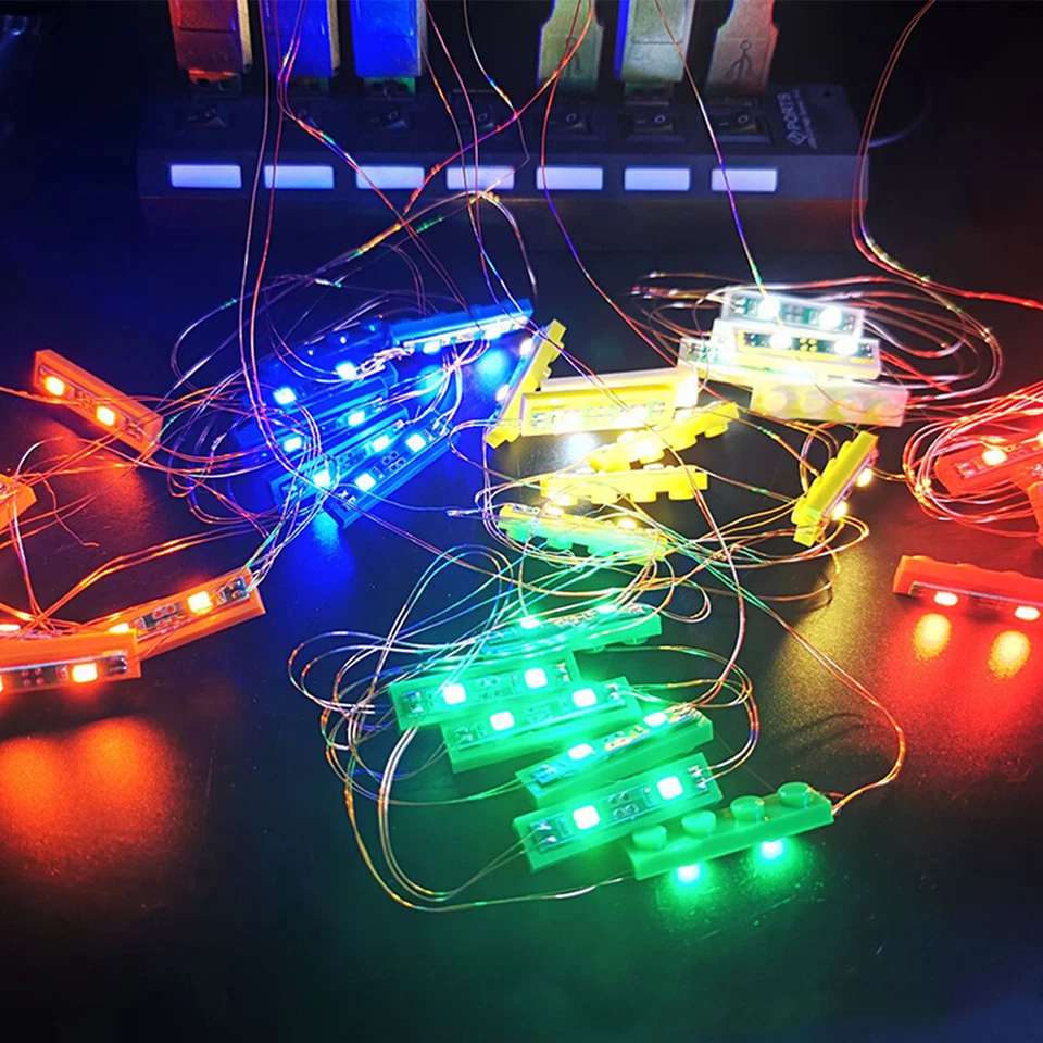 Technic 6 in 1 15cm USB LED Light Kit for LEGO Building City Car House sets MOC - image 1 of 4