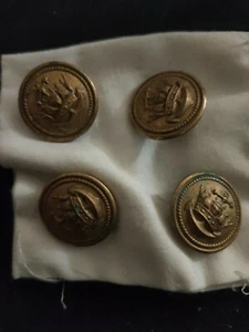Ww2 british navy brass coat buttons - Picture 1 of 3