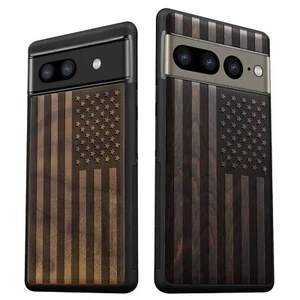 Funda de madera para teléfono Google Pixel 9 Pro XL 8 Pro 7a 7 Pro 6 Pro 6a 6 7 8 cubierta - Imagen 1 de 12