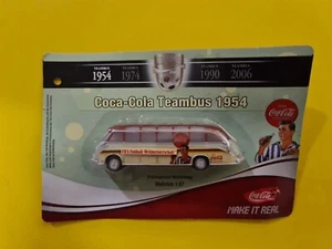 werbetrucks 1:87, Coca-Cola Teambus 1954, Weltmeister, Fußball, Bus, Selten - Bild 1 von 1