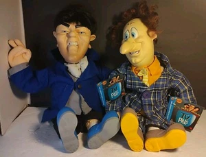 TV PALS The Three Stooges Dolls Larry & Moe 1996 Spumco Inc. W/Tags - Picture 1 of 20
