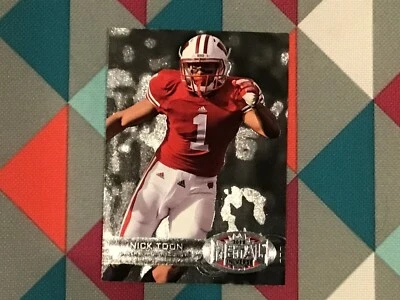 2012 Fleer Retro Metal Universe Football Nick Toon #M-69  Wisconsin Saints - Image 1 of 2