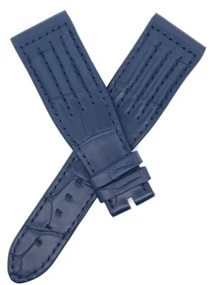 Chopard 24mm x 18mm Dark Navy Blue Alligator Watch Band Strap B0201-0623 - Image 1 of 3
