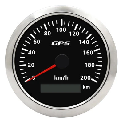 85mm Digital GPS Speedometer Odometer Gauge For Car Boat  0-200km/h - image 1 of 4