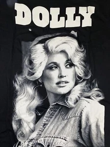 Dolly Portrait Black T-shirt Mens Medium - Picture 1 of 3