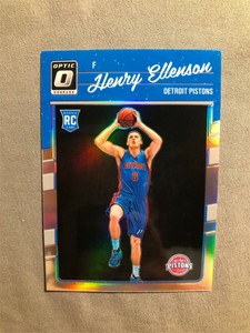 2016-17 Optic HENRY ELLENSON RC #165 Silver Prizm Detroit Pistons *AP11