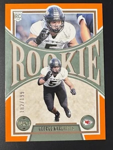 2022 Legacy Rookies Premium Edition Orange /199 George Karlaftis Rookie RC - Picture 1 of 2