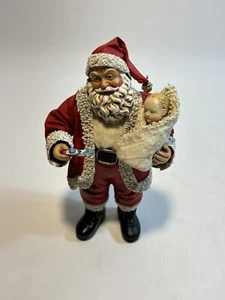 Vintage 1994 Possible Dreams Clothtiques Santa Baby's First Christmas Ornament - Picture 1 of 5