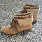 Cliffs by White Mountain Duena Women&#39;s Combat Boots Natural Size 8
