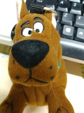 rare Scooby Doo Chain key ring key chain 2000 vintage 6"  pouch accessory networ