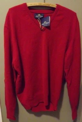 GOLF SWEATER Peter Scott  Pure New Wool Sz 46 RED MADE IN SCOTLAND -BRAND NEW - Bild 1 von 4