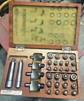 Komet SID Metric Counterbore Set Morse Taper 2 Shank 4 Cutters W/ Pilots In Case - Image 1 of 4