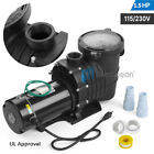 110-240V 1 1/2Hp  Swimming Pool Pump Motor In/Above Ground W/ Strainer Filter