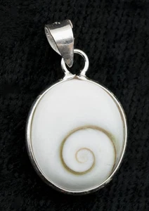 Pendentif Oeil de Sainte Lucie - Oeil de Shiva - Bijou - Argent 925 -W35-10075 - Picture 1 of 1