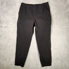 Eddie Bauer Jogger Pants Womens Size 16 Black Insulated Fleece Lined Hiking