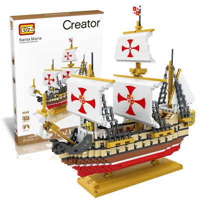 Santa Maria Columbus Sailing Fleet Micro Building Block 2660pcs LOZ-9048 w. Box - Image 1 of 3