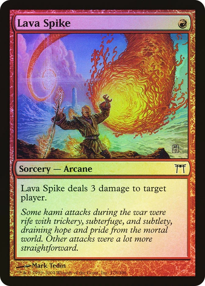 MTG FOIL Lava Spike  - Champions of Kamigawa #178 - Image 1 of 1