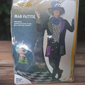 DISFRAZ DE SOMBRERO LOCO ADULTO ALICIA EN EL PAÍS DE LAS MARAVILLAS XXL FALTA BOWIE - Imagen 1 de 7