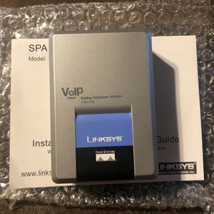 LINKSYS SPA1001 LAN PHONE ACT DC 5V GOOD CONDITION VOIP ANALOG TELEPHONE ADAPTER - Picture 1 of 3
