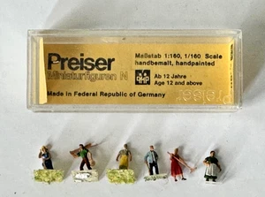 Preiser 6 Figuren Landbevölkerung Spurgröße N, Maßstab 1:160 #2 - Bild 1 von 1