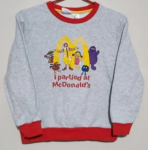 Peter Alexander Kids McDonalds Party Long Pj Top Jumper Sleepwear Grimace Sz 10 - Picture 1 of 8